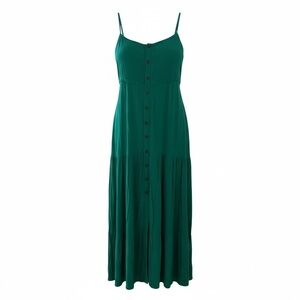 Sanctuary Teal Button-Down Maxi Dress